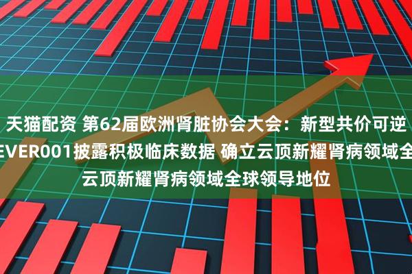 天猫配资 第62届欧洲肾脏协会大会：新型共价可逆BTK抑制剂EVER001披露积极临床数据 确立云顶新耀肾病领域全球领导地位